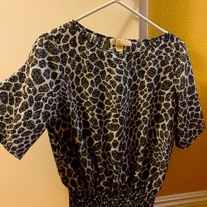 Michael Kors animal print blouse